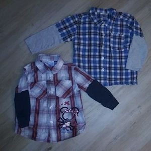 Bundle of 2 long sleeve size 18 months shirts